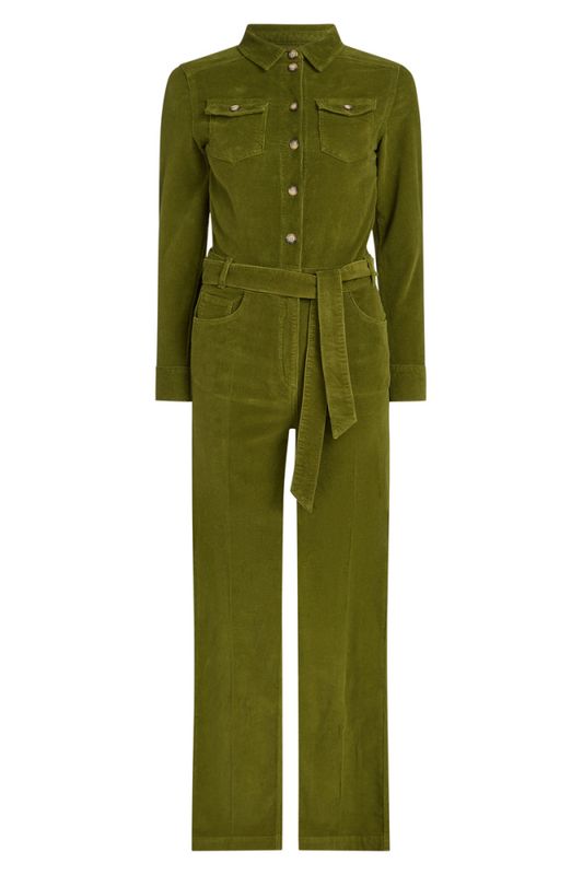 Mia Cord jumpsuit - Posey Green