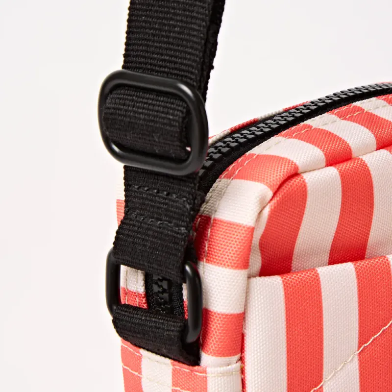 Roka Bond Skulderveske - Korall striper 