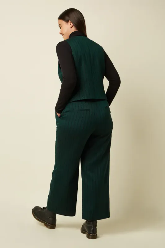  Federica Dale Chevron Bukse - Pine Green