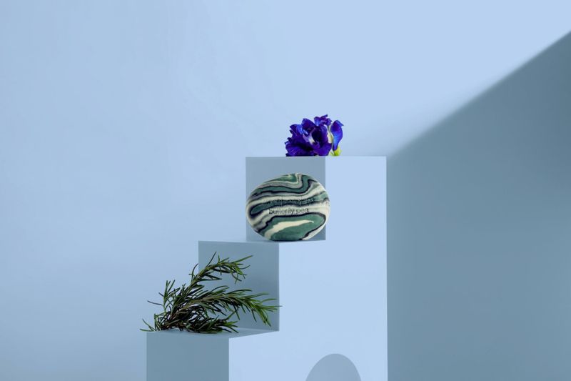 Såpestykke Butterfly pea – Rosmarin