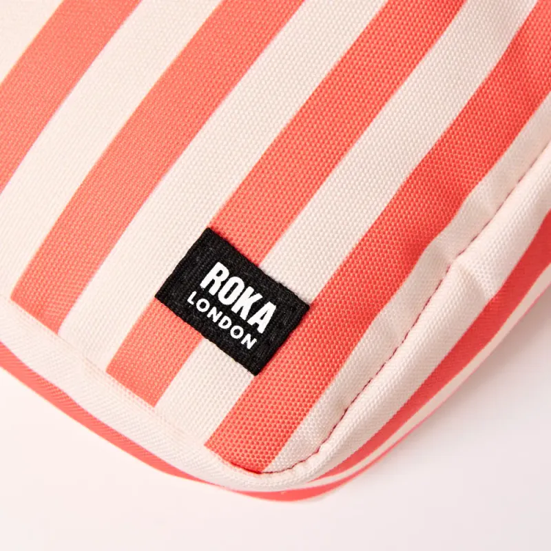 Roka Bond Skulderveske - Korall striper 