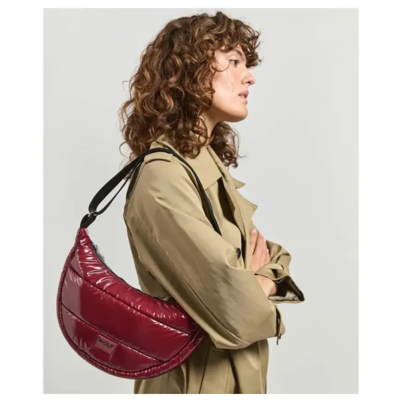 Crossbody Bag - Glossy Burgundy